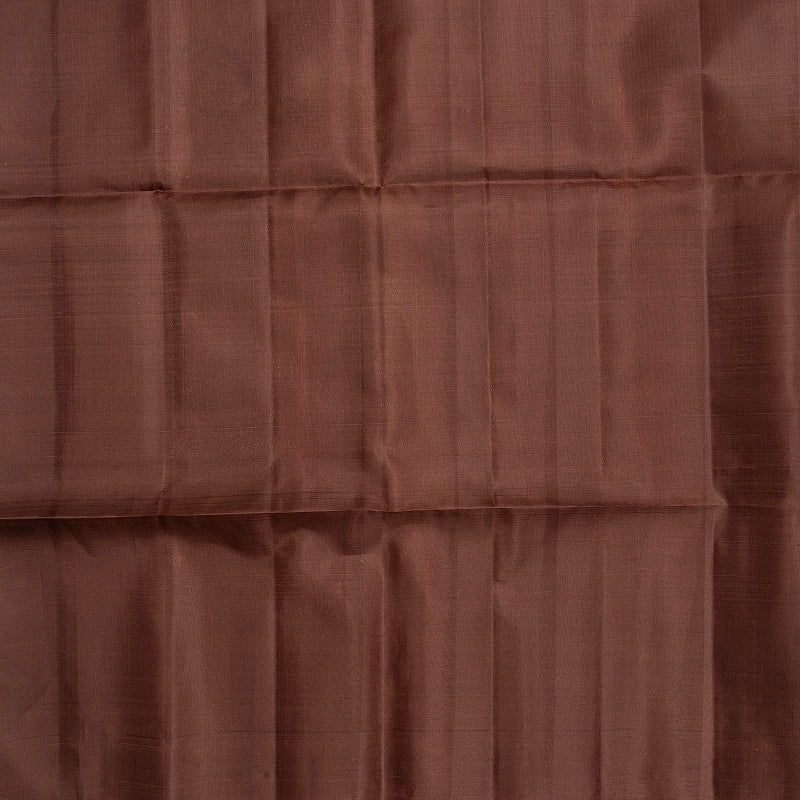 Hayagrivas Chocolate Brown Handloom Soft Silk Saree SSKBF149H1-1