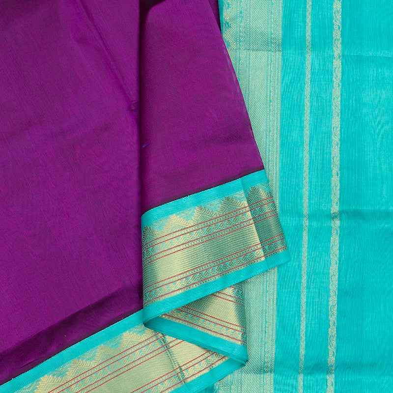 Hayagrivas Violet Pure Silk Cotton Saree SSCBF56E9-27
