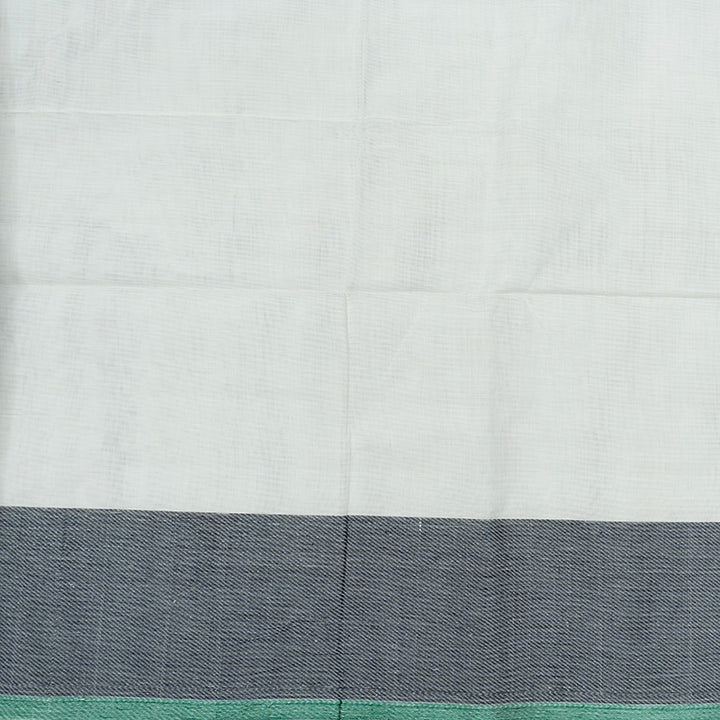 Hayagrivas Half-White Handloom Kanchi Cotton Saree SSCBF103F15-1