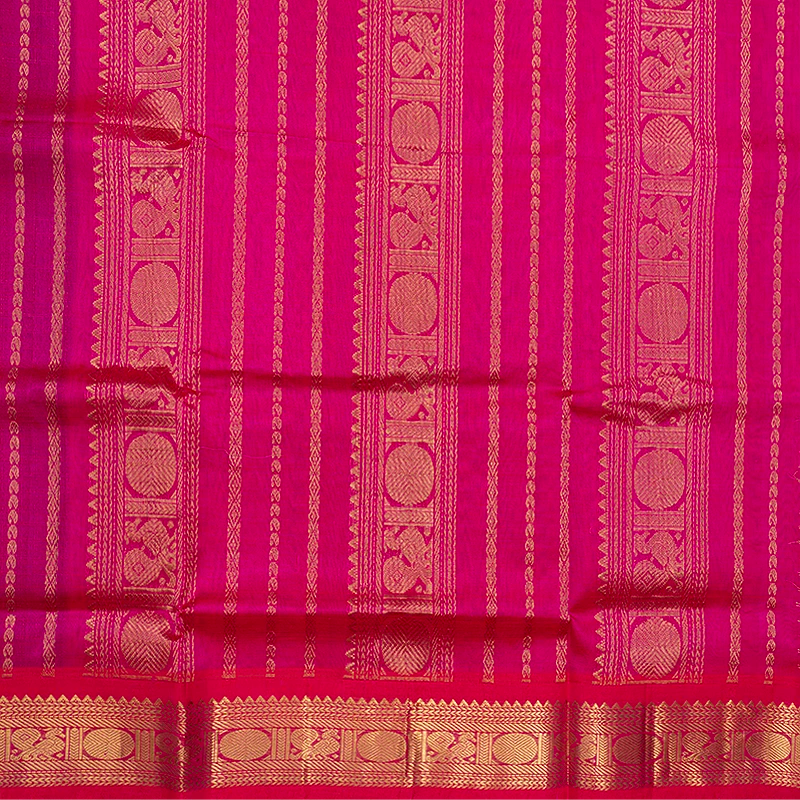 Hayagrivas Bottle Green Pure Silk Cotton Saree SSCBF56E5-12