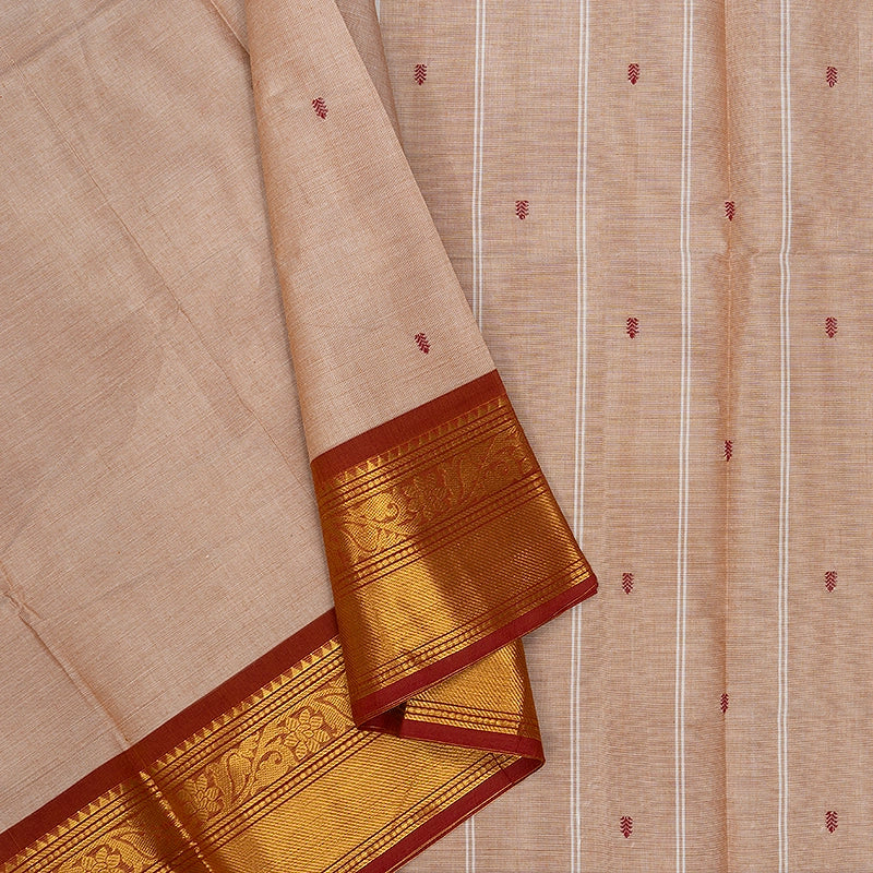Hayagrivas Cream Handloom Chettinad Cotton Saree SSKBF86F1-18