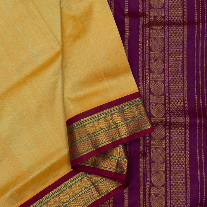 Hayagrivas Sandal Pure Silk Cotton Saree SSCBF56E9-21