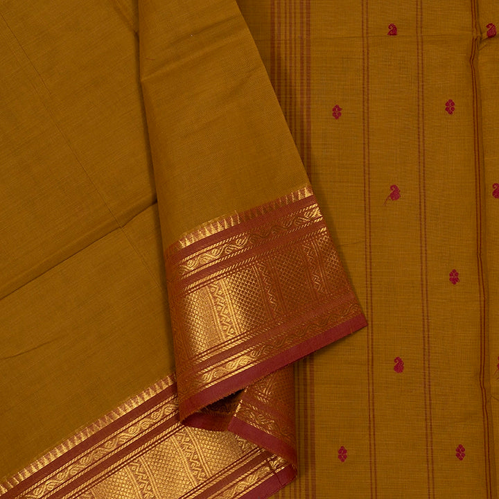 Hayagrivas Honey Mustard Handloom Chettinad Cotton Saree SSKBF86F1-43