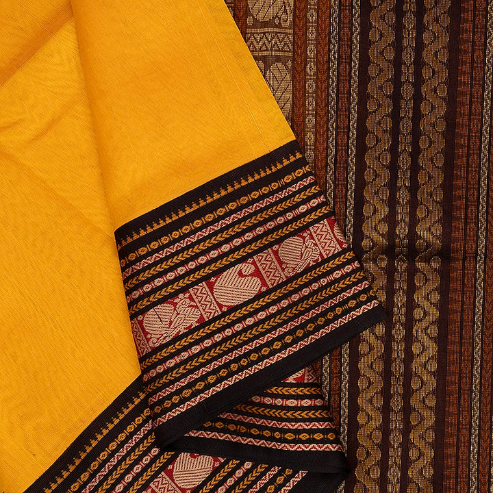 Hayagrivas Mambazham Yellow Pure Silk Cotton Saree SSCBF55E8-1
