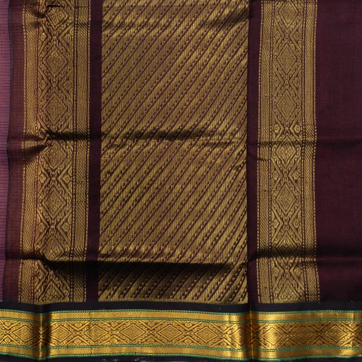 Hayagrivas Yellowish Peach Pure Silk Cotton Saree SSCBF35D5-9