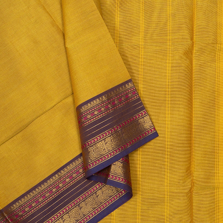 Hayagrivas Sampanga Yellow Handloom Chettinad Cotton Saree SSKBF87F1-21