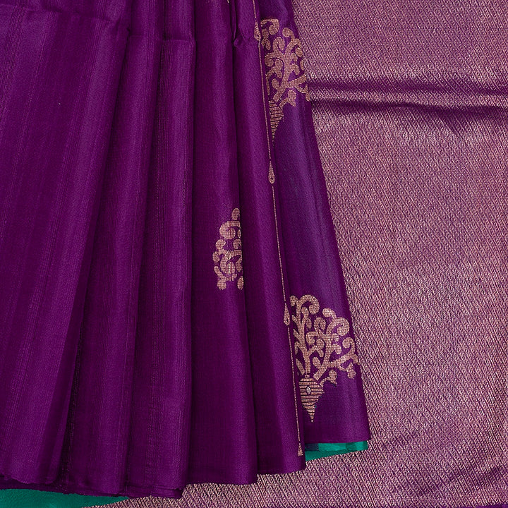 Hayagrivas Purple Handloom Soft Silk Saree KBE1222I2-3