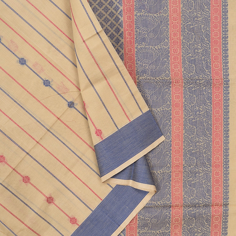 Hayagrivas Sandal Handloom Kanchi Cotton Saree SSCBF104F1-1