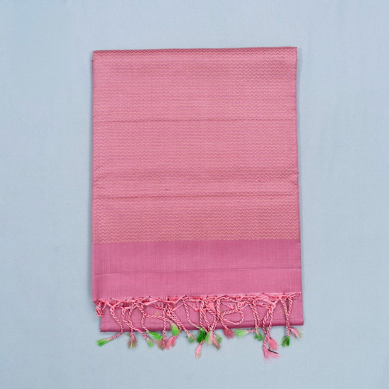 Hayagrivas Lotus Pink Handloom Soft Silk Saree KBF535G9-6