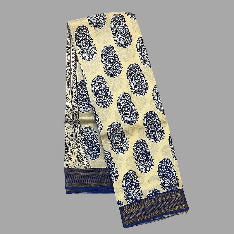 Hayagrivas Ivory Kalamkari Saree SSCBF73E3-8