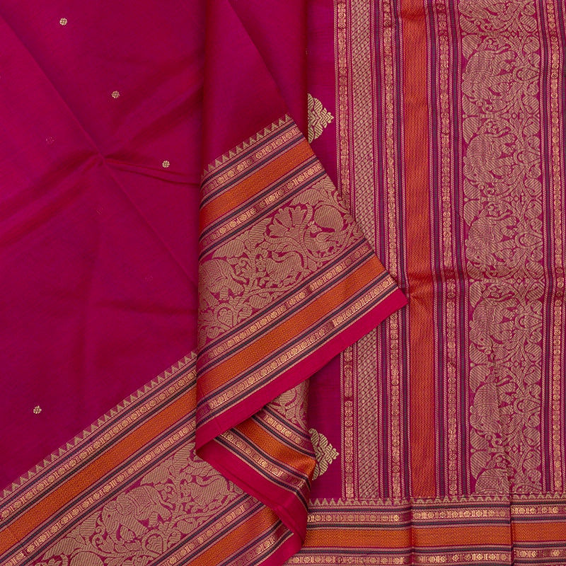 Hayagrivas Rani Pink Kanchi Silk Cotton Saree KSBE124C8-19