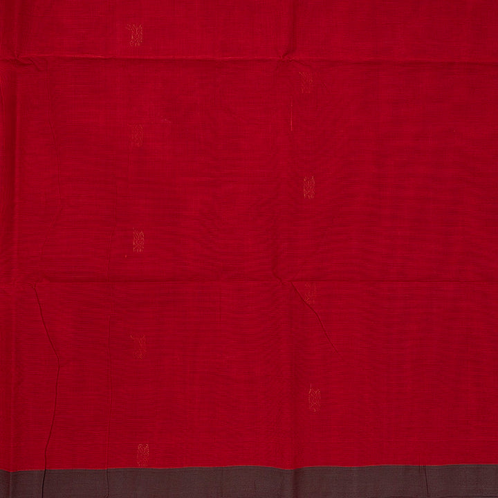 Hayagrivas Maroon Handloom Kanchi Cotton Saree SSCBF104F13-5