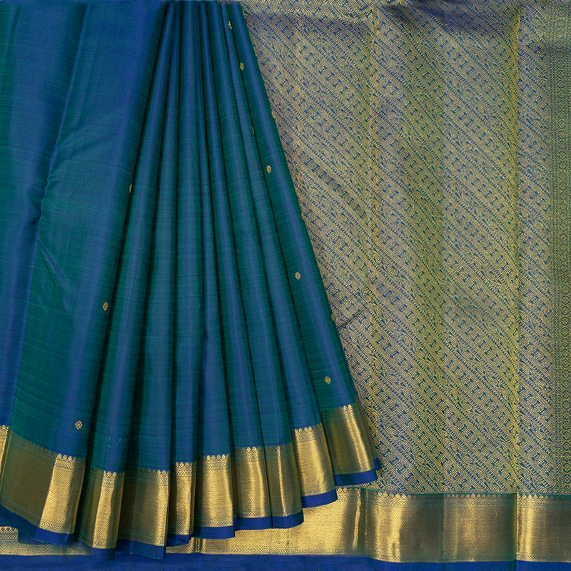 Hayagrivas Handloom Mayilkazhuthu Kanjivaram Silk Saree KSBE141C1-1