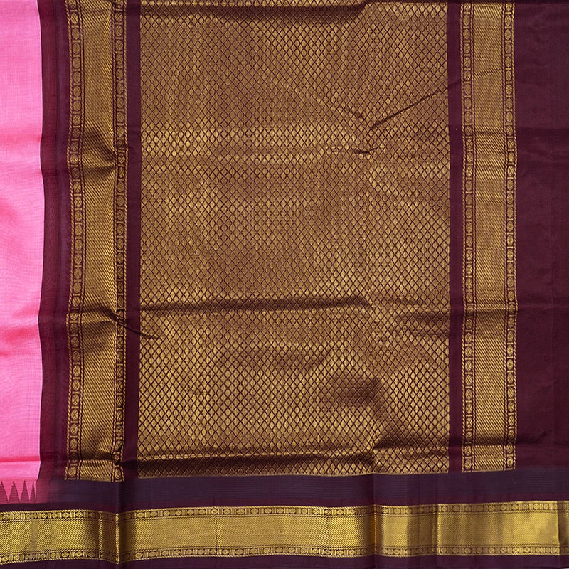 Hayagrivas Rose Pink Pure Silk Cotton Saree SSCBF34D3-14