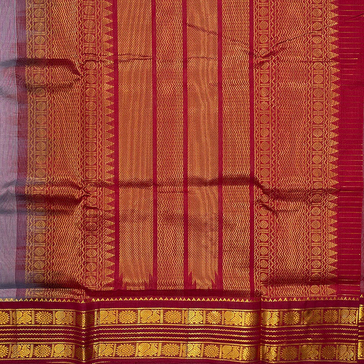 Hayagrivas Silver Grey Pure Silk Cotton Saree SSCBF35D3-18