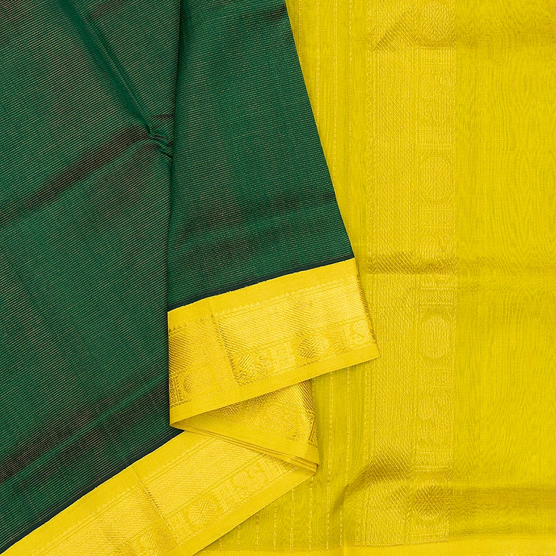 Hayagrivas Bottle Green Pure Silk Cotton Saree SSCBF35D1-16