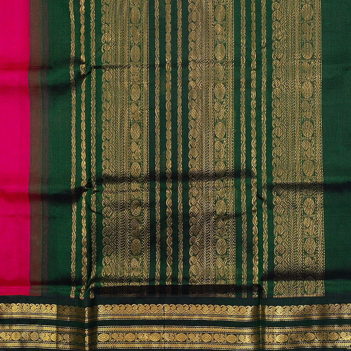 Hayagrivas Red Pure Silk Cotton Saree KBE2283B2-4