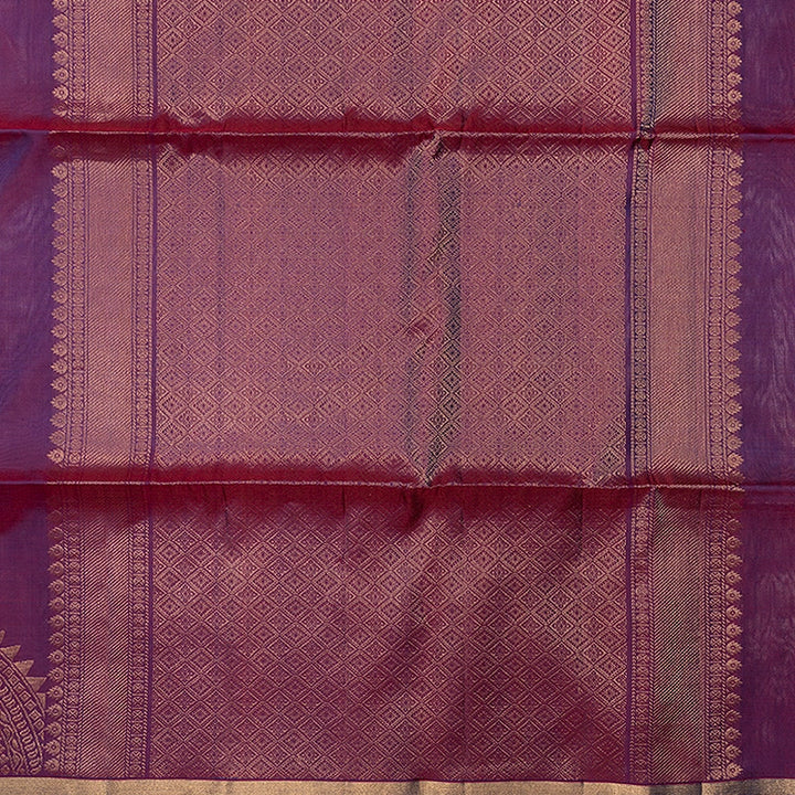 Hayagrivas Wine Purple Handloom Soft Silk Saree KBF880H7-20