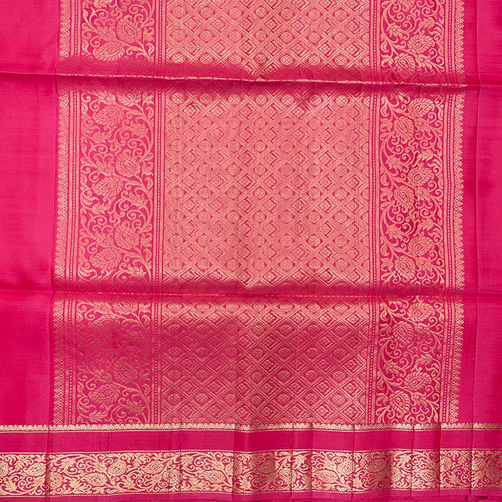 Hayagrivas Pink Handloom Soft Silk Saree KBF883H4-2