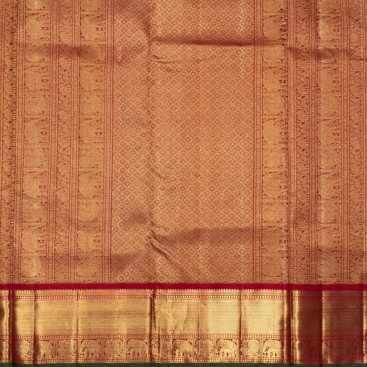 Hayagrivas Handloom Maroon Ten Yards Silk Saree KBFL383J1-1-BF383-SBS