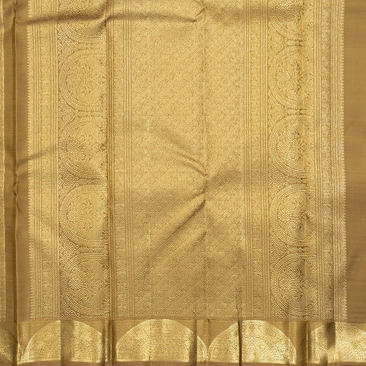 Hayagrivas Handloom Dry Mehandi Green Kanjivaram Silk Saree KBFL386J1-1-BF386-SBS