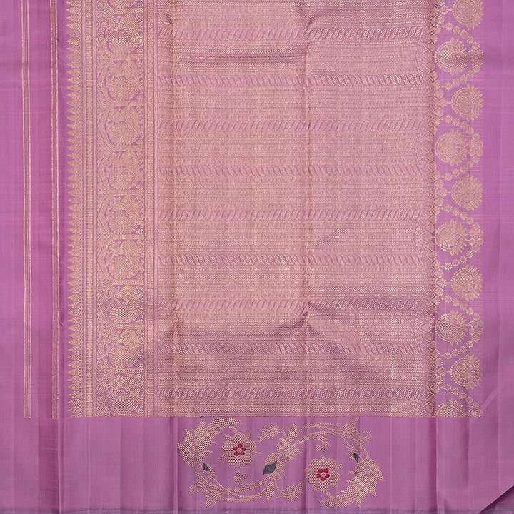 Hayagrivas Handloom Lavender-Pink Kanjivaram Silk Saree KBFL387J1-1-BF387-SBS
