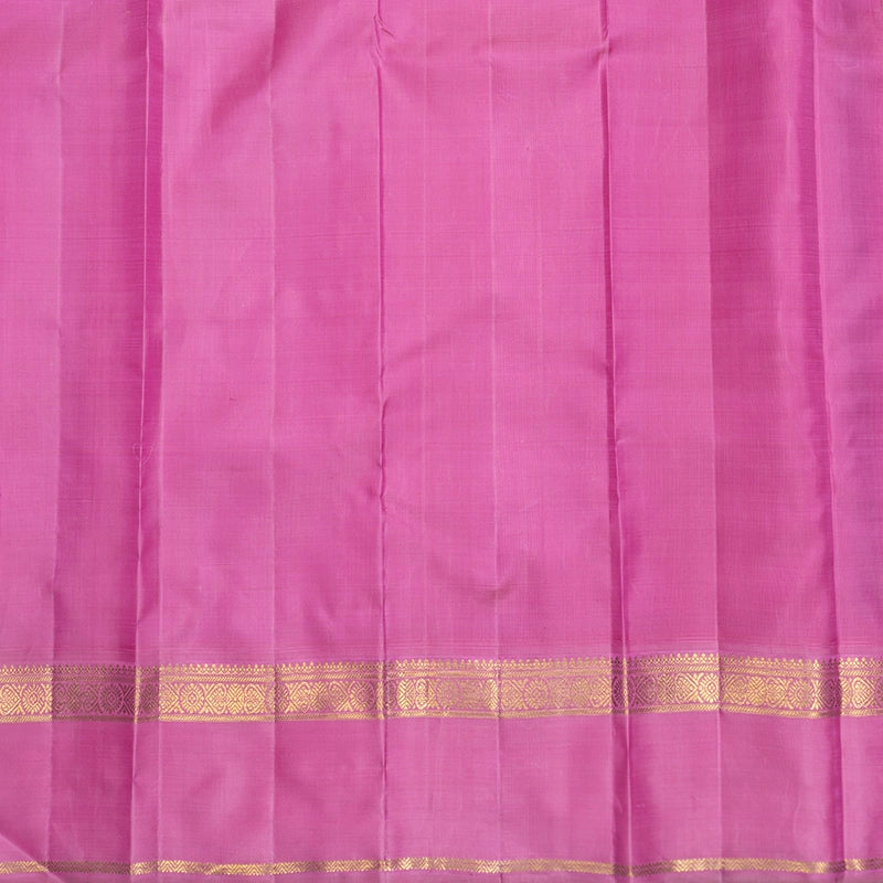 Hayagrivas Handloom Multicolour Stripes Kanjivaram Silk Saree with Rose Pink Border SSBFL424J1-1-BF424-SBS