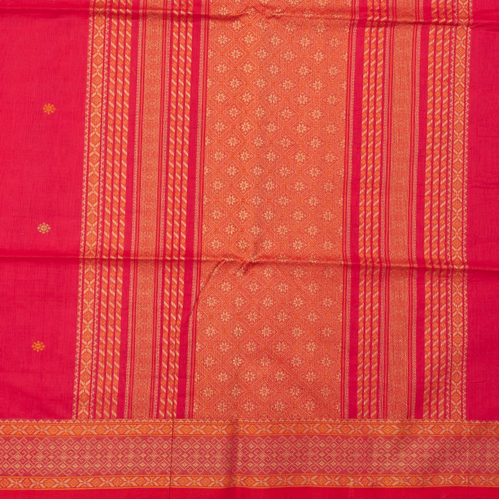 Hayagrivas Pink Handloom Kanchi Cotton Saree SSCBF132H1-1