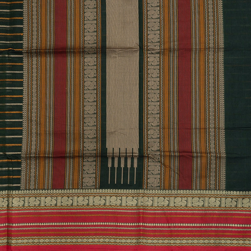 Hayagrivas Karum Pachai Handloom Kanchi Cotton Saree SSCBF132H19-1