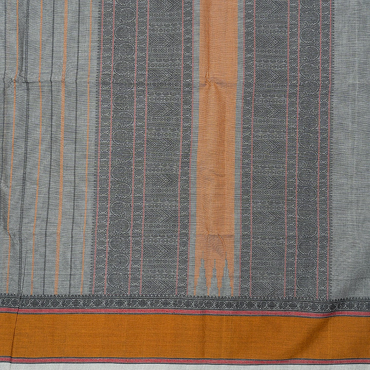 Hayagrivas Grey Handloom Kanchi Cotton Saree SSCBF132H21-3