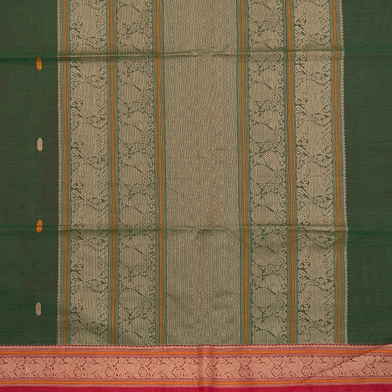 Hayagrivas Manthalir Green Handloom Kanchi Cotton Saree SSCBF132H29-4