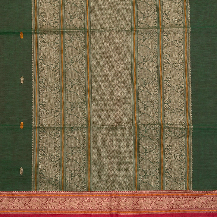 Hayagrivas Manthalir Green Handloom Kanchi Cotton Saree SSCBF132H29-4