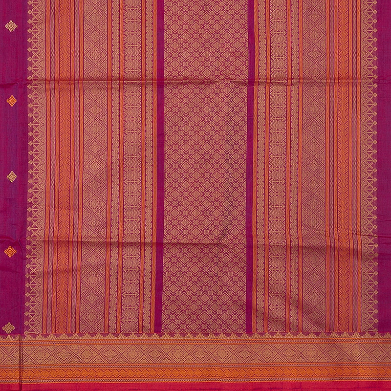 Hayagrivas Purple Handloom Kanchi Cotton Saree SSCBF132H30-1
