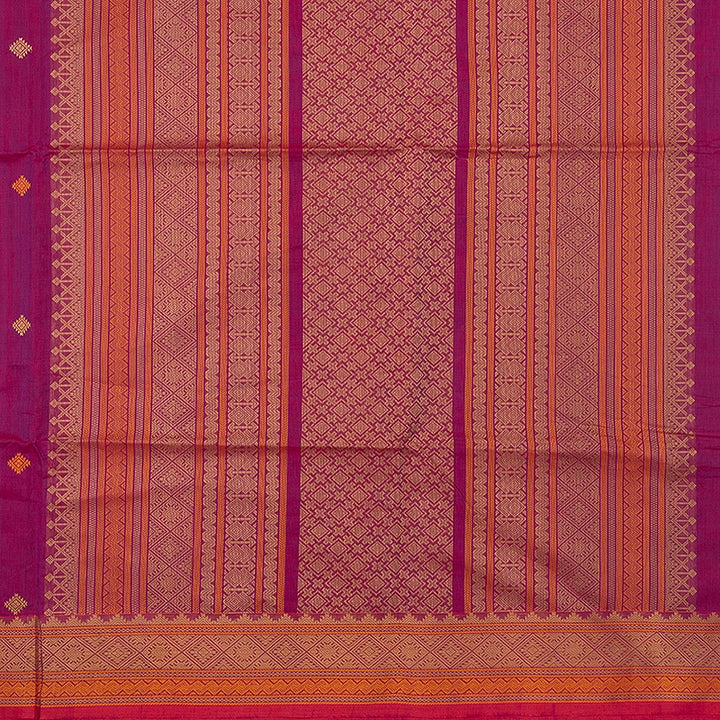 Hayagrivas Purple Handloom Kanchi Cotton Saree SSCBF132H30-1