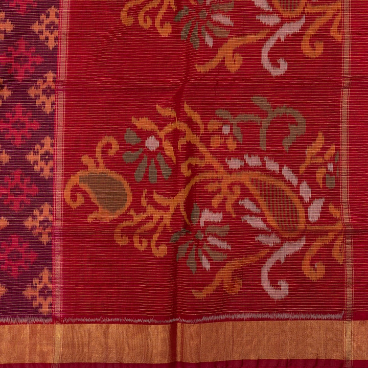 Hayagrivas Purple Handloom Ikkat Soft Silk Saree SSCBF155H3-18