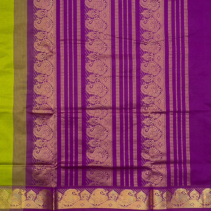 Hayagrivas Parrot Green Semi Silk Cotton Saree SSCBF164I1-21