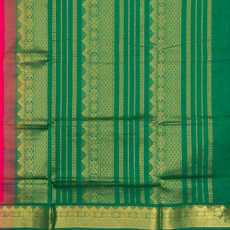 Hayagrivas Bright Pink Semi Silk Cotton Saree SSCBF164I1-162