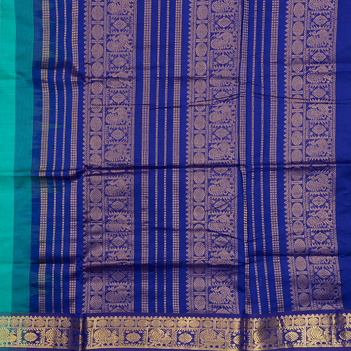 Hayagrivas Sea Green Semi Silk Cotton Saree SSCBF164I1-26