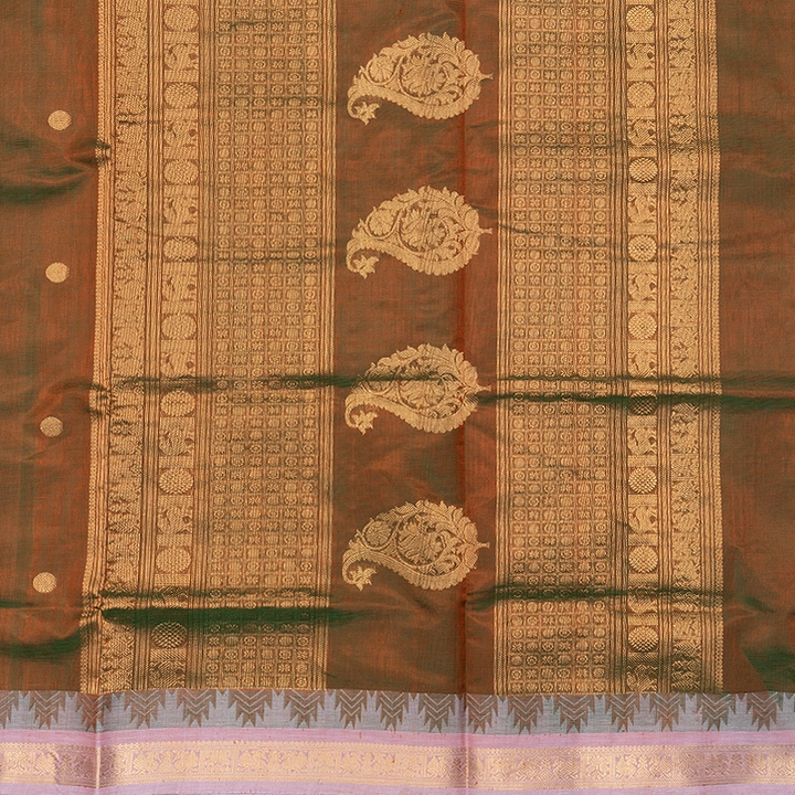 Hayagrivas Manthalir Green Kanchi Silk Cotton Saree SSCBF179I5-16