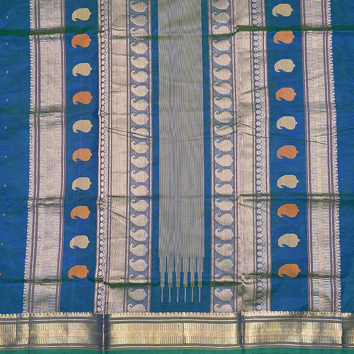 Hayagrivas Mayilkazhuthu Kanchi Silk Cotton Saree SSCBF179I10-7