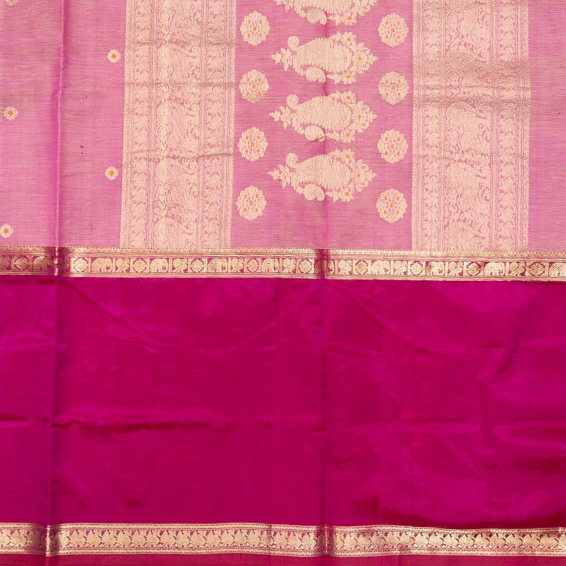 Hayagrivas Baby Pink Kanchi Silk Cotton Saree SSCBF179I10-8