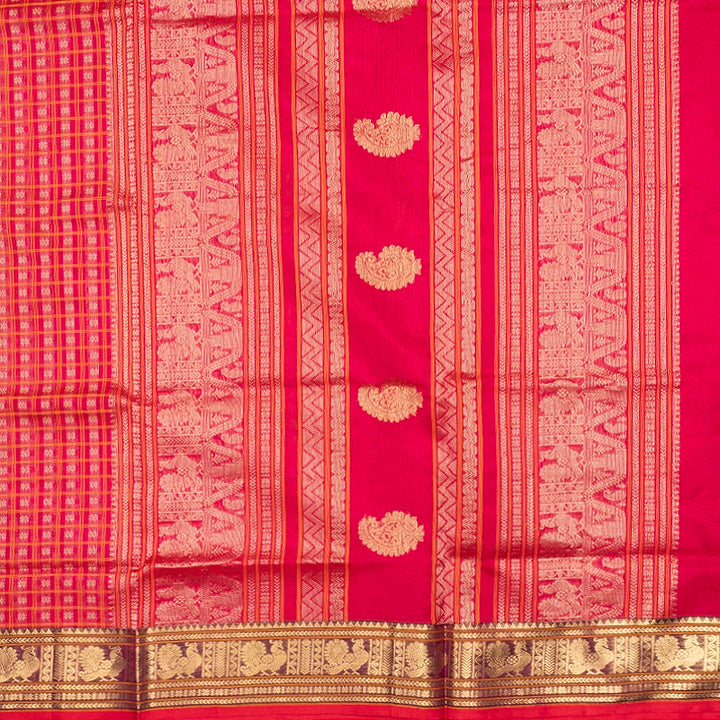 Hayagrivas Rani Pink Kanchi Silk Cotton Saree SSCBF179I12-6