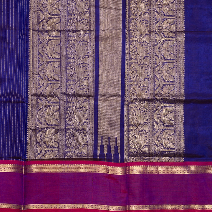 Hayagrivas Purple Kanchi Silk Cotton Saree SSCBF179I2-2