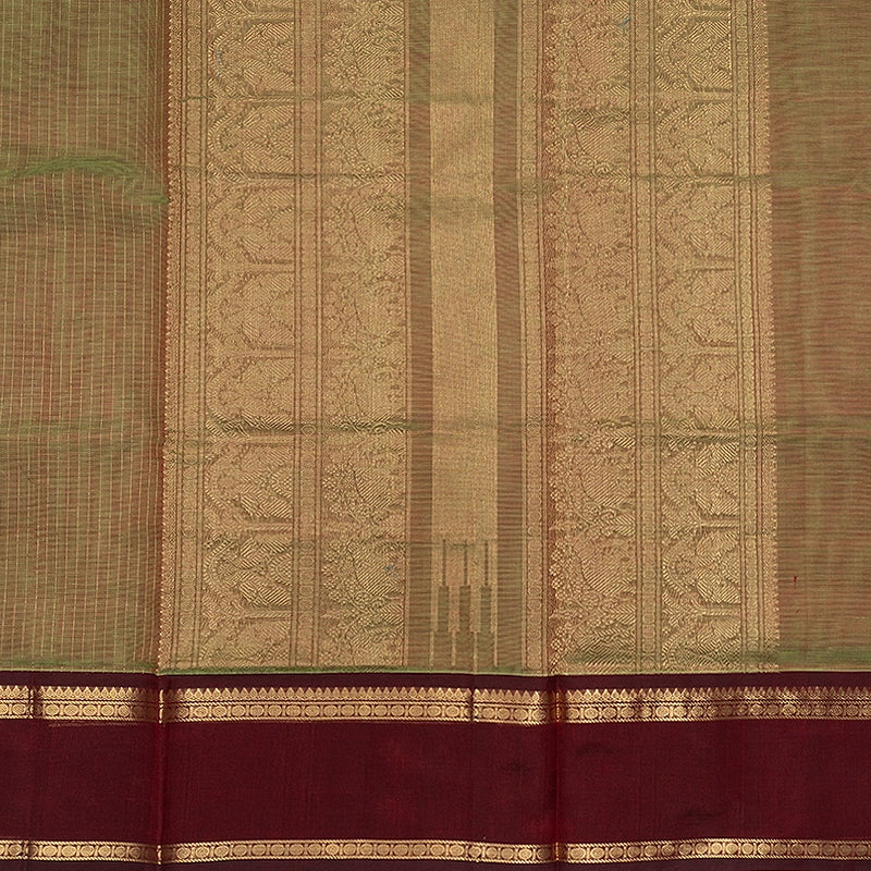 Hayagrivas Manthulir Green Kanchi Silk Cotton Saree SSCBF179I2-3