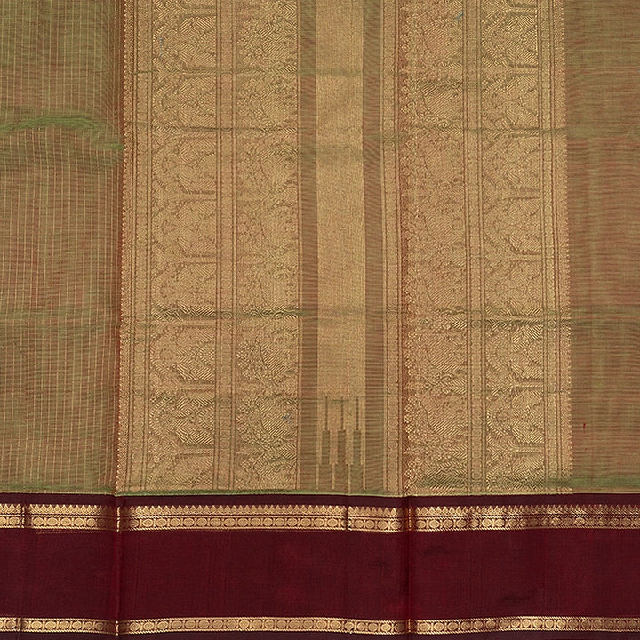 Hayagrivas Manthulir Green Kanchi Silk Cotton Saree SSCBF179I2-3