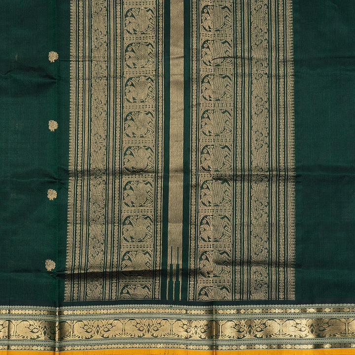 Hayagrivas Bottle Green Kanchi Silk Cotton Saree SSCBF179I5-24