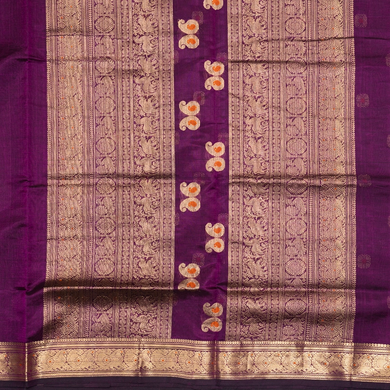 Hayagrivas Purple Kanchi Silk Cotton Saree SSCBF179I7-17