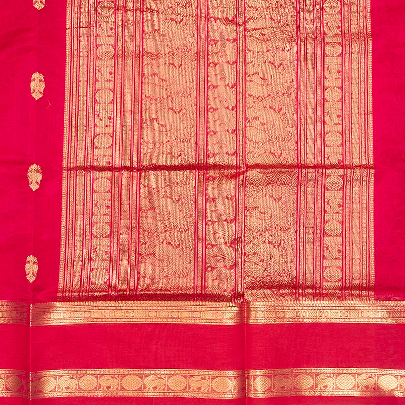 Hayagrivas Rani Pink Kanchi Silk Cotton Saree SSCBF179I7-6