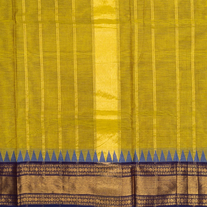 Hayagrivas Lime Green Handloom Chettinad Cotton Saree SSCBF188J1-27