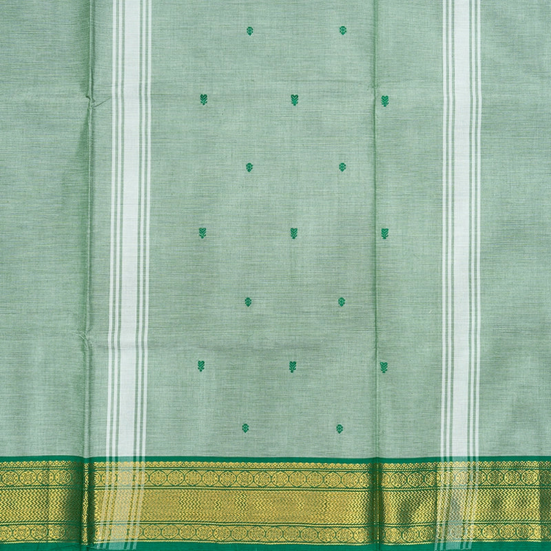 Hayagrivas Sage Green Handloom Chettinad Cotton Saree SSCBF188J4-49